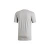 Adidas Letter Logo Print Sports Short Sleeve T-Shirt Men Tops Grey DV3051