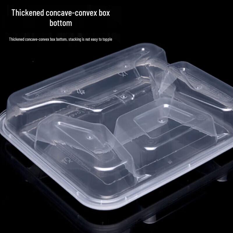 ZLIII 4-Compartment Disposable Meal Containers (150 Sets)