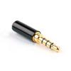 1 unidad 3,5 mm 4 polos Chapado en oro Conector Enchufe Jack de Audio para Soldar para Auriculares