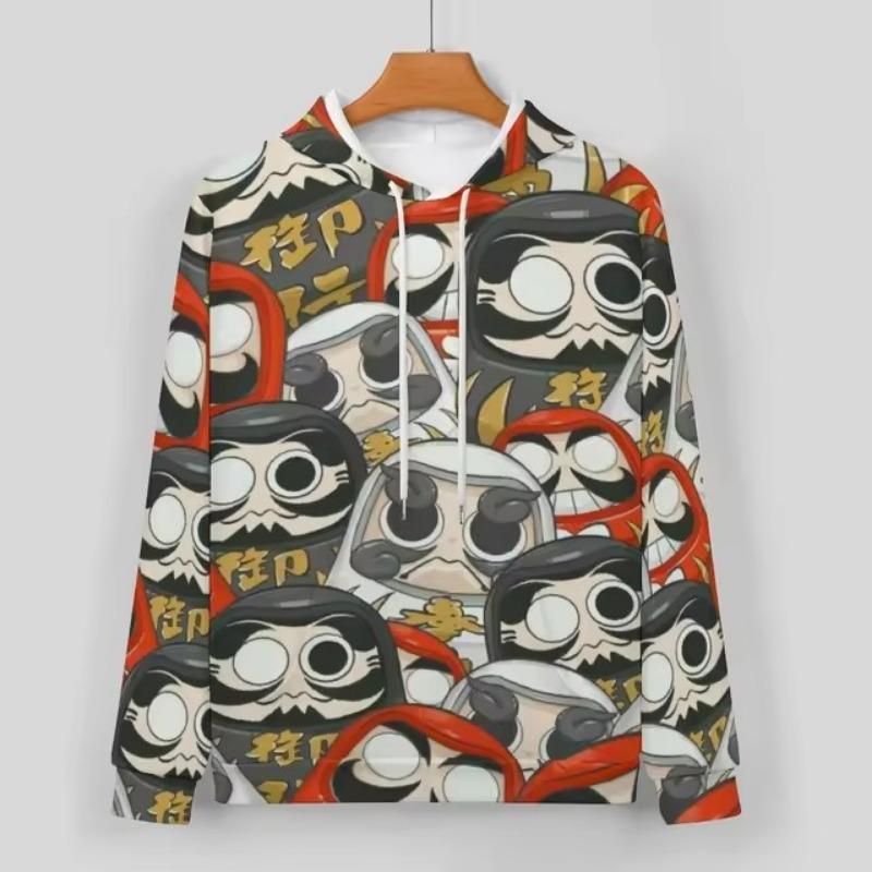 3D-gedruckter Weihnachts-Weihnachtsmann-Grafik-Hoodie für Herren, lässig, langärmlig, neu bei Hoodies & Sweatshirts, Herren-Oversize-Pullover