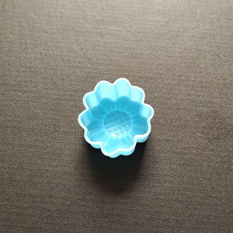 10Pcs Sunflower Shape Silicone Baking Mold Diy Handmade Soap Cake Fondant Chocolate Jelly Flower Mould