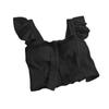 Damen Tanktop Süß Kurz Einfarbig Schleife Neckholder Kurz Rüschen Weste Tops
