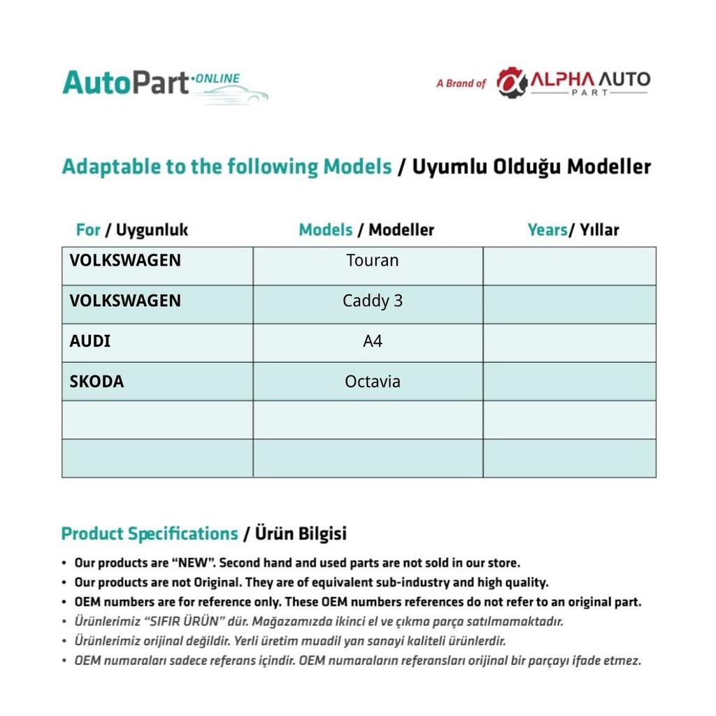 Window Regulator Roller 20-Pack for Volkswagen Touran, Caddy 3, A4, Skoda Octavia Front Doors