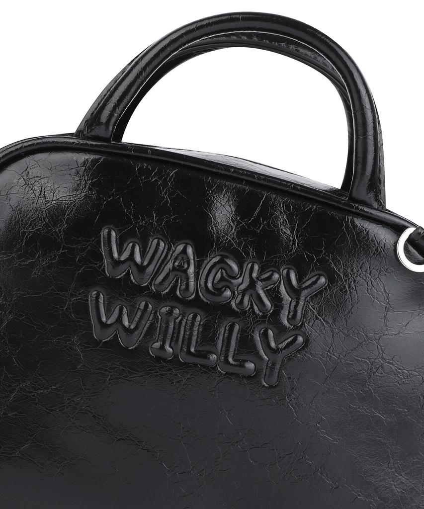 Wacky Willy Lily Volume Handle Tote Bag Black