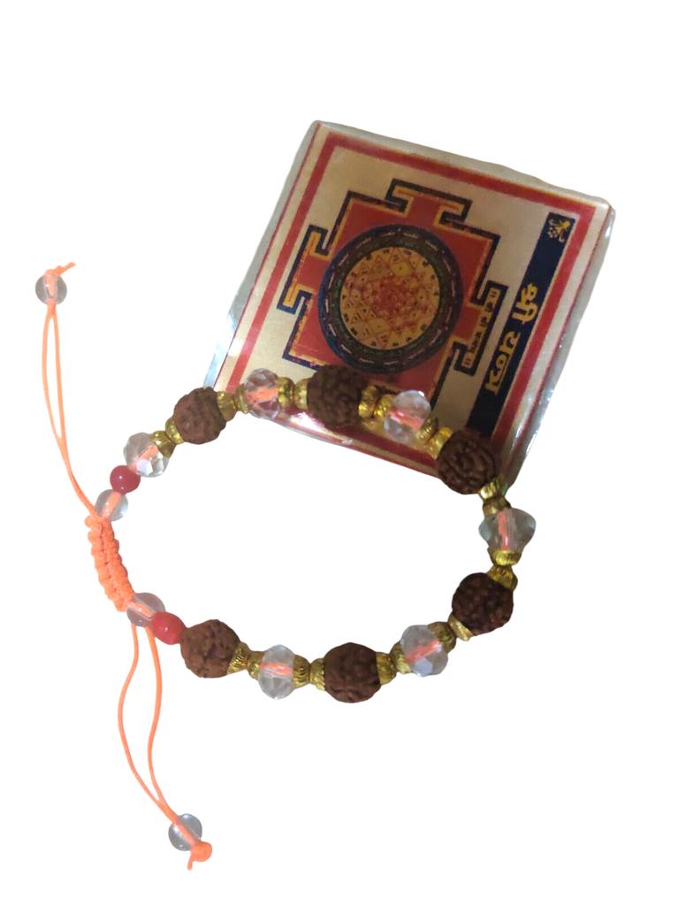 @ Indian Traditional Golden Rudraksha Bracelet For Unisex h709 Zr-2402-60%Off