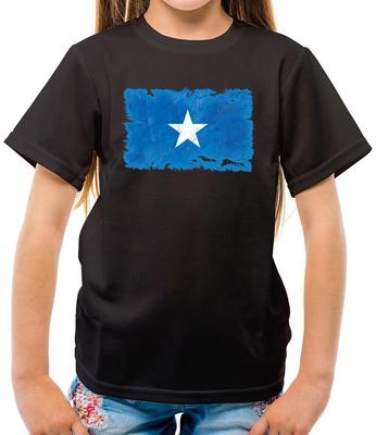 Somalia Grunge Style Flag - Kids T-Shirt - Somalian - Country - Travel - Flags