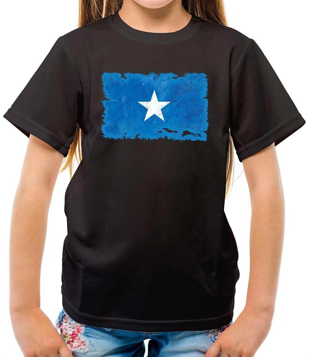 Somalia Grunge Style Flag - Kids T-Shirt - Somalian - Country - Travel - Flags 140