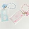 Stylish Clear Acrylic Butterfly Keychain Featuring Builts In Card Holder for Keys and Cards Storage