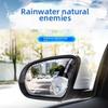 1 Set Car Rearview Protective Side Windows Sticker, Anti Fog Glare Rainproof Waterproof Mirror Film Clear Nano Coating Accessory