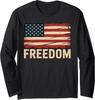 Patriotic Freedom Design Patriotic Freedom Flag Long Sleeve T-Shirt