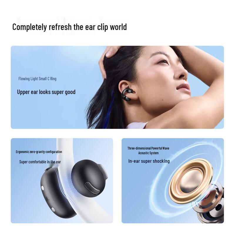 Soundcore C50i Open-Ear Clip-On Wireless Sports Earbuds