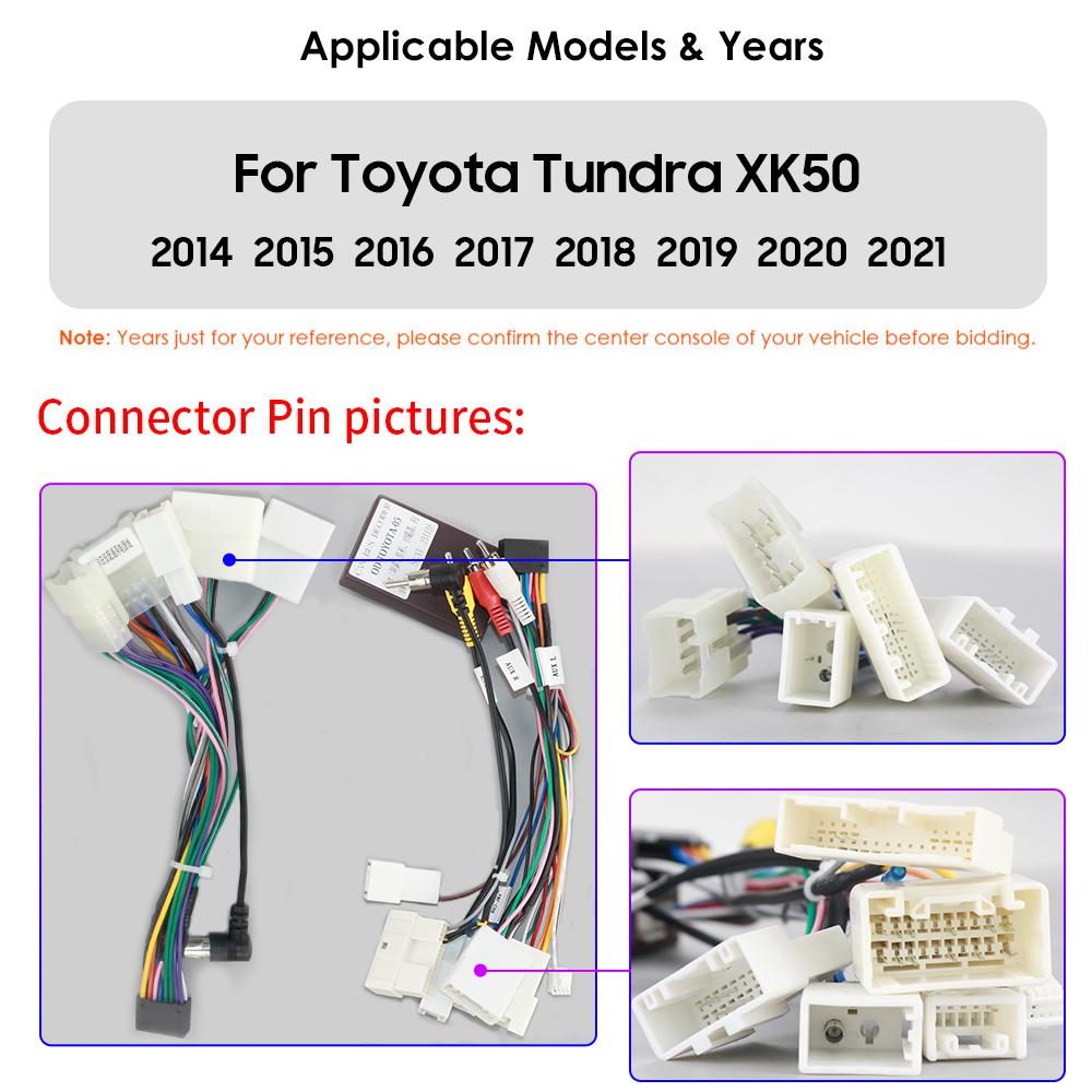 Hizpo Android 12 Autoradio for Toyota Tundra XK50 2014-2021 Car Radio Multimedia Video Player Navigation Stereo GPS Carplay 4G RDS BT Bluetooth RDS FM