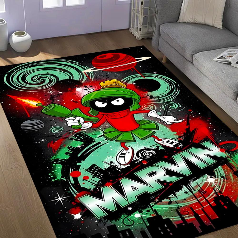 Space Adventure With Friends Themed Anti-Slip Rugs - Polyester Home Decor, Suitable for Bedrooms, Living Rooms, Doorways, Studios, and Decorations