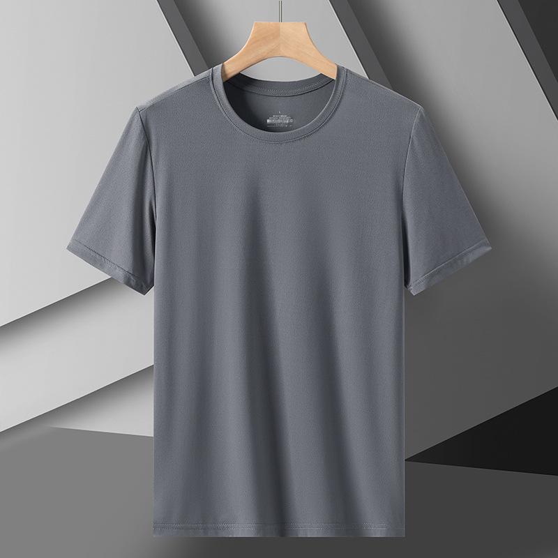 T Shirt Men Sport Plus Size T-shirts Summer Tshirt Loose Sports Running Fitness Quick Dry Tee Breathable Ice Silk T-shirt