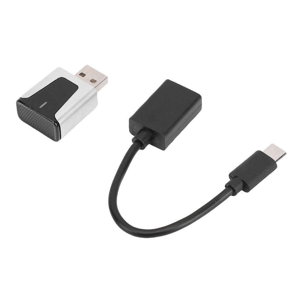 Wireless Adapter for Carplay for Android Auto 2 in 1 5.8G WiFi Bluetooth Car Wired to Wireless Adapter with Type C to