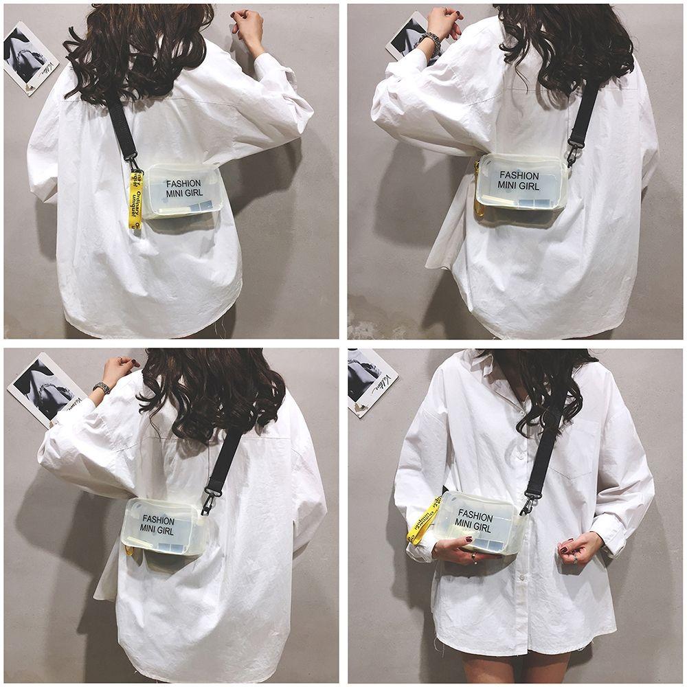 Purses Sweet Handbags Candy Color Messenger Bag Transparent Jelly Bag Shoulder Bag Crossbody Bags