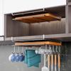 Hanging Rack Stainless Steel Storage Shelves with Hooks Pot Lid Storage Rack  Office