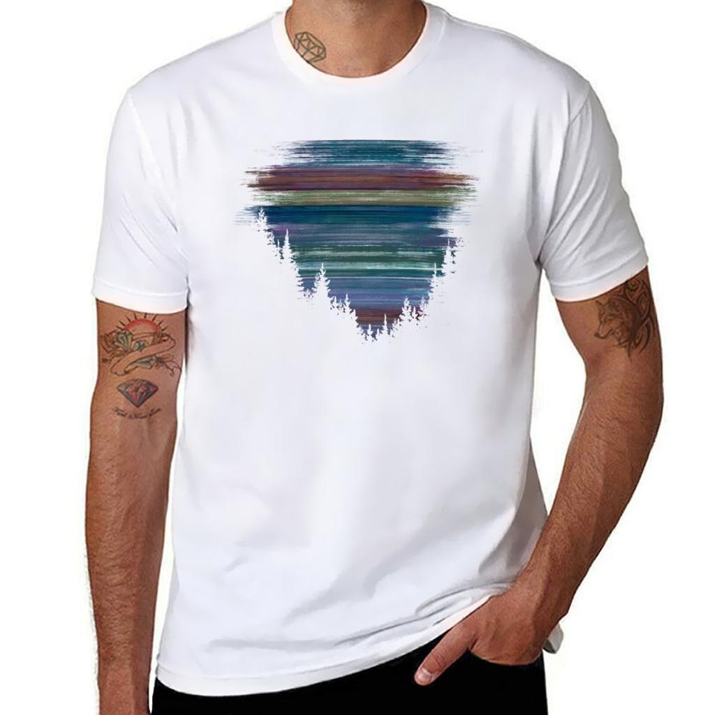 Sunset Forest Vibes TShirt Construction Work Tee Shirt