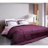 Couette Microfibre 400g/m² CALGARY Prune &amp; Parme 240x260cm