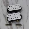 FLEOR Alnico 5 Electric Guitar Humbucker Pickups, Neck and Bridge Pickups (14-15K), White