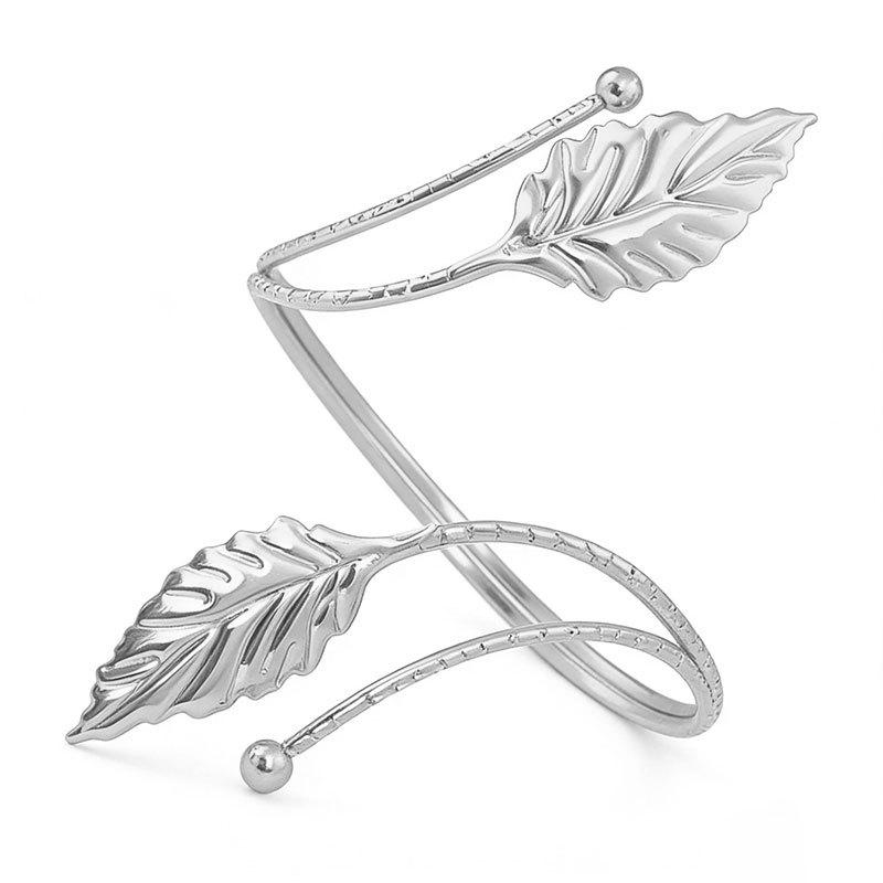 European-American Summer Leaf Adjustable Armband Bracelet Women