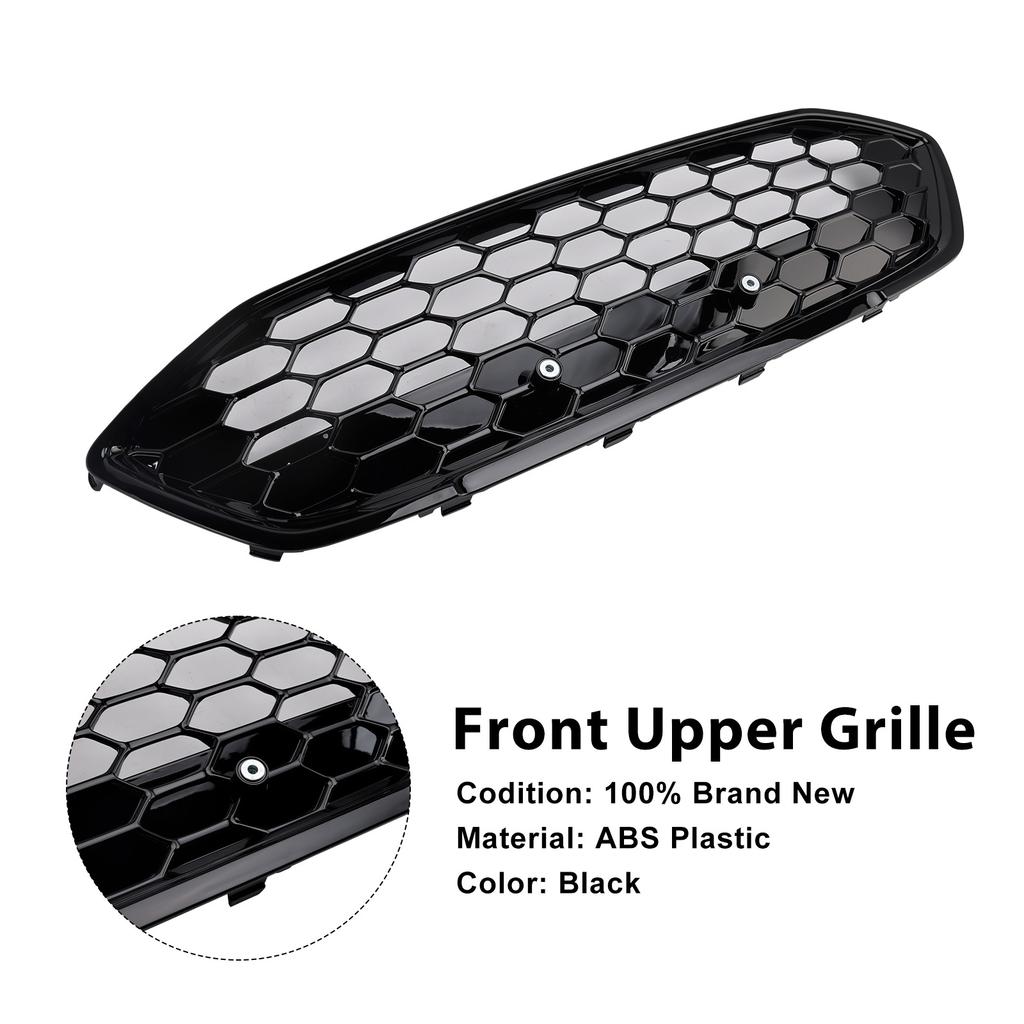 ST Stil Glänzend Schwarz Mesh Frontstoßstangengrill Passend für Ford Focus MK4 2018-2021