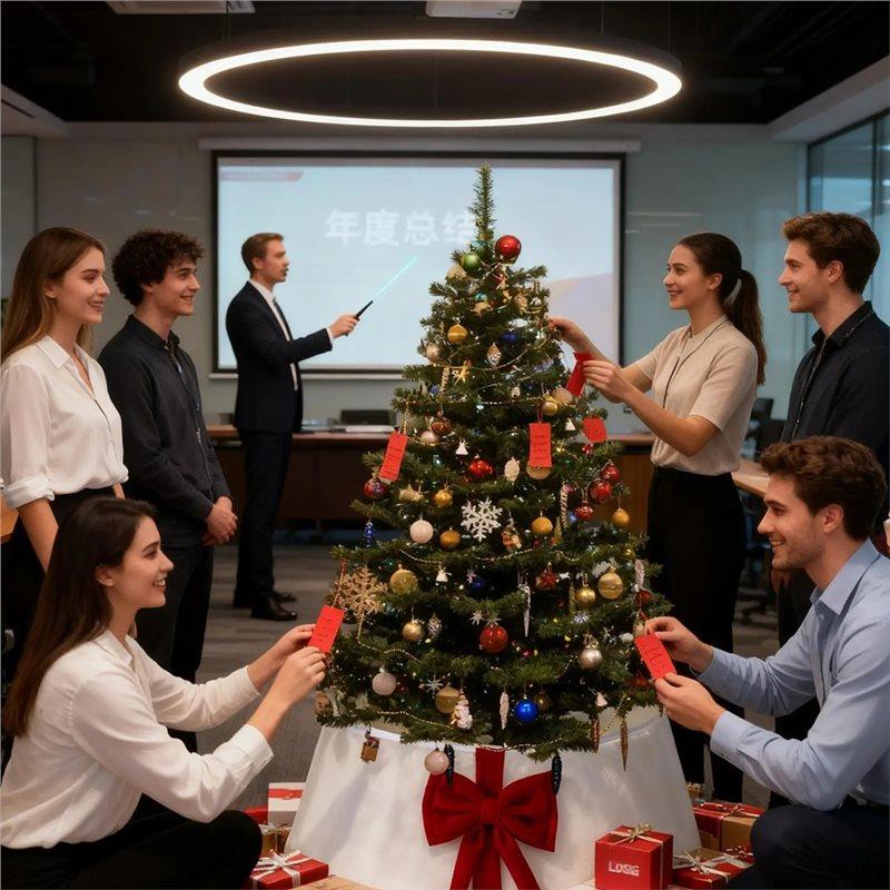AS60-Plush Christmas Tree Skirt Holiday Decoration With Bowknot Reusable Tree Stand Skirt For Indoor Outdoor