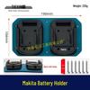 Makita-Compatible Dual Battery Wall Mount Storage Shelf 08087