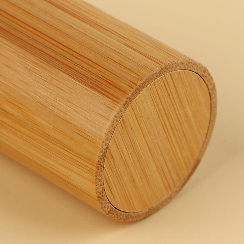 Empty 10/20/30/50/100Ml Bamboo Outer Shell Plastic Spray Bottle With Fine Mist Dispenser For Liquid Perfume Toiletries Container