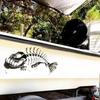 Fish Bone Skeleton Decal Sticker Marine Accessories for Inflatable Kayak Canoe Dinghy Car Window Truck Bumper Motorcycle Laptop