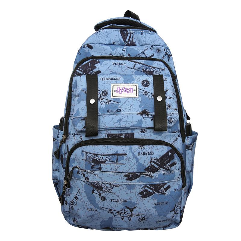 Большая вместимость школьный рюкзак для школьников с принтом для мужчин легкий рюкзак — фото 21