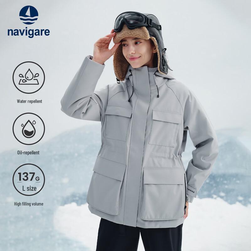 Navigare Women's 3-Proof Hooded Down Jacket