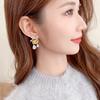 Women's Light Luxury Design Elegant Inlaid Zircon Bow Tassel Earrings Fashionable And Versatile Niche Design Earrings
