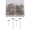 150pcs 1&2 Inch Straight Pins Stainless Steel Wig Heads Supplies T Pins  for Knitting Sewing