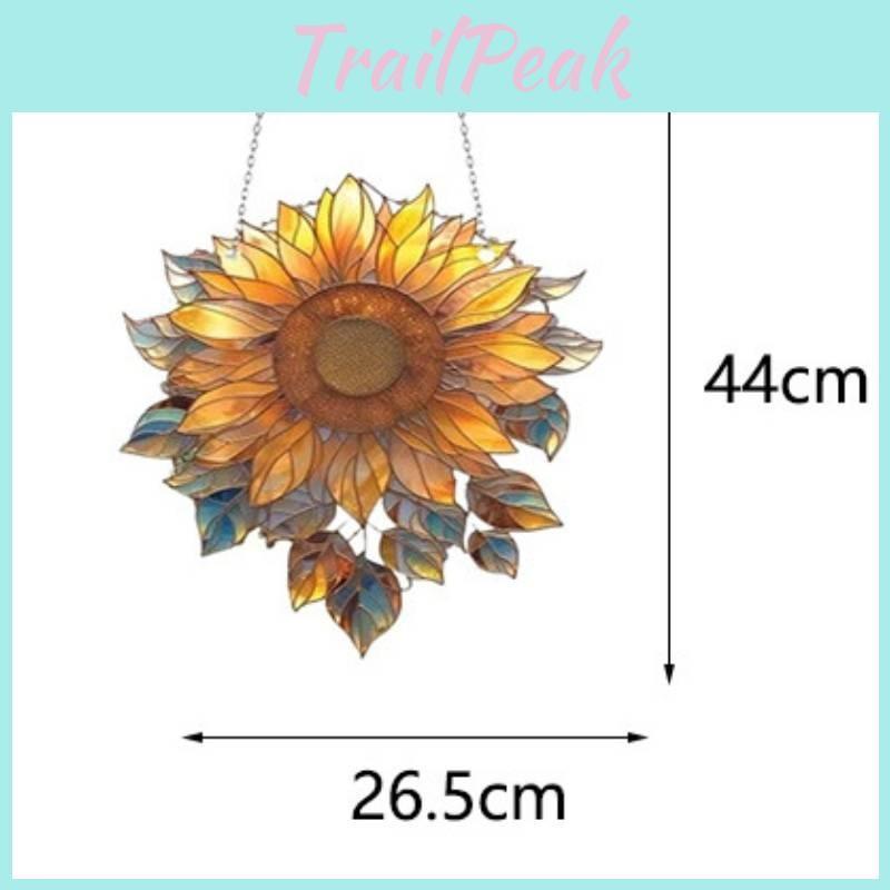 Colorful Sunflower Acrylic Window Hanger Suitable For Daily Home Decoration