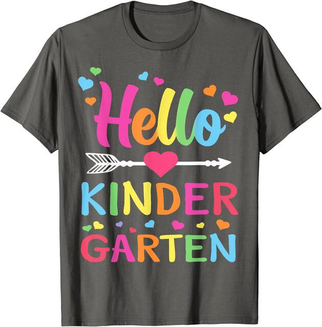 Hello Kindergarten Team Kinder School Child Gift Unisex T-Shirt S разноцветный