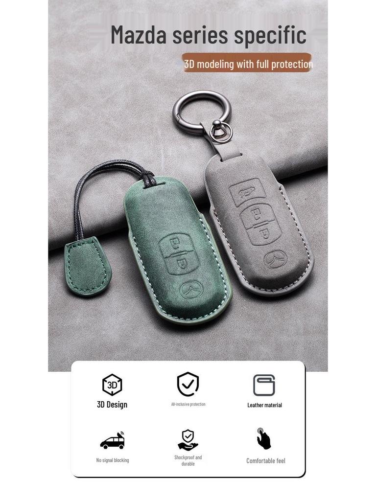 Mazda Axela Retro Key Cover for CX4, Atenza, CX5, and Mazda3