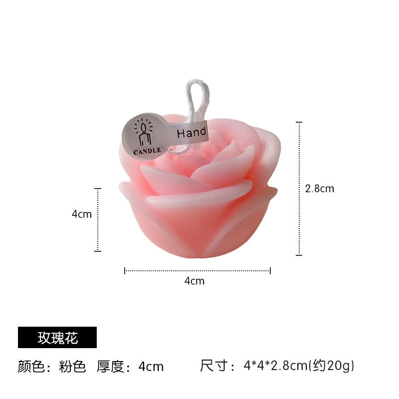 

1 шт. Ароматерапевтические свечи в виде цветка розы для украшения дома, прекрасные ароматизированные свечи, реквизит для фотографий, декор на свадьбу ко Дню святого Валентина
