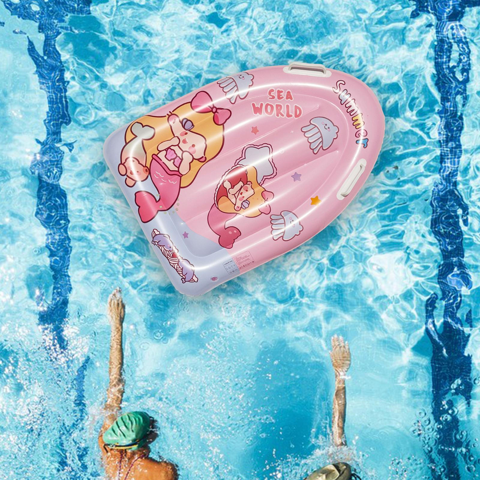 

Kids Inflatable Pool Raft Accessory for Swimming Party Lounge Water Fun Toy Mermaid