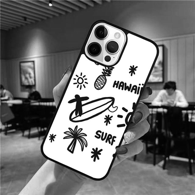 Surfing Hawaii Paradise Phone Case Cover For iPhone 17 Air 16 15 14 Plus Apple 16 11 12 13 Pro Max Coque