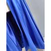 Export Single Gas Field Split Banquet Party Royal Beauty Smooth Acetate Satin Sling Strap Long Dress Chest Pad