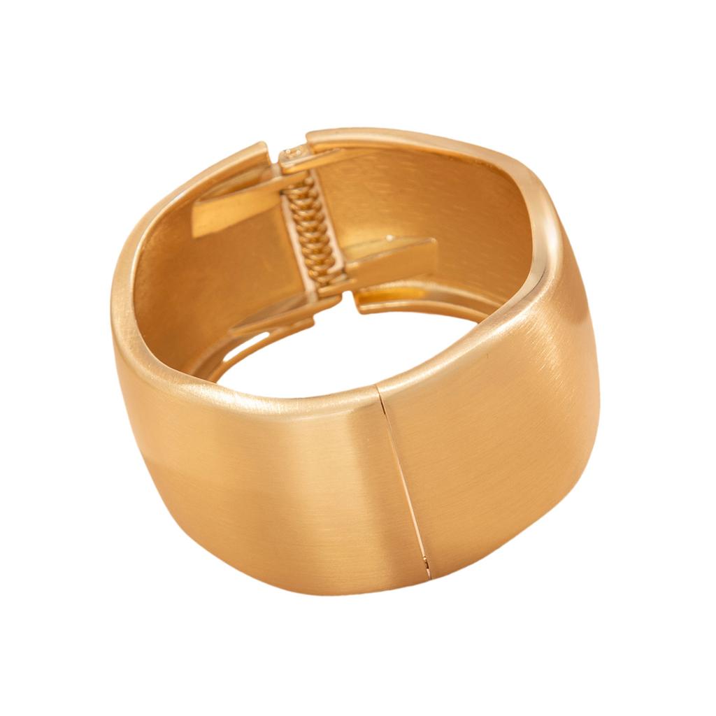 Fashionable Hip Hop Bangles Irregular Wide Cuff Geometric Bracelets Alloy Texture Perfect for Parties and Daily Wear