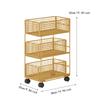 Under Desk Cart Practical Rolling Storage Organizer for Office Home Bathroom L