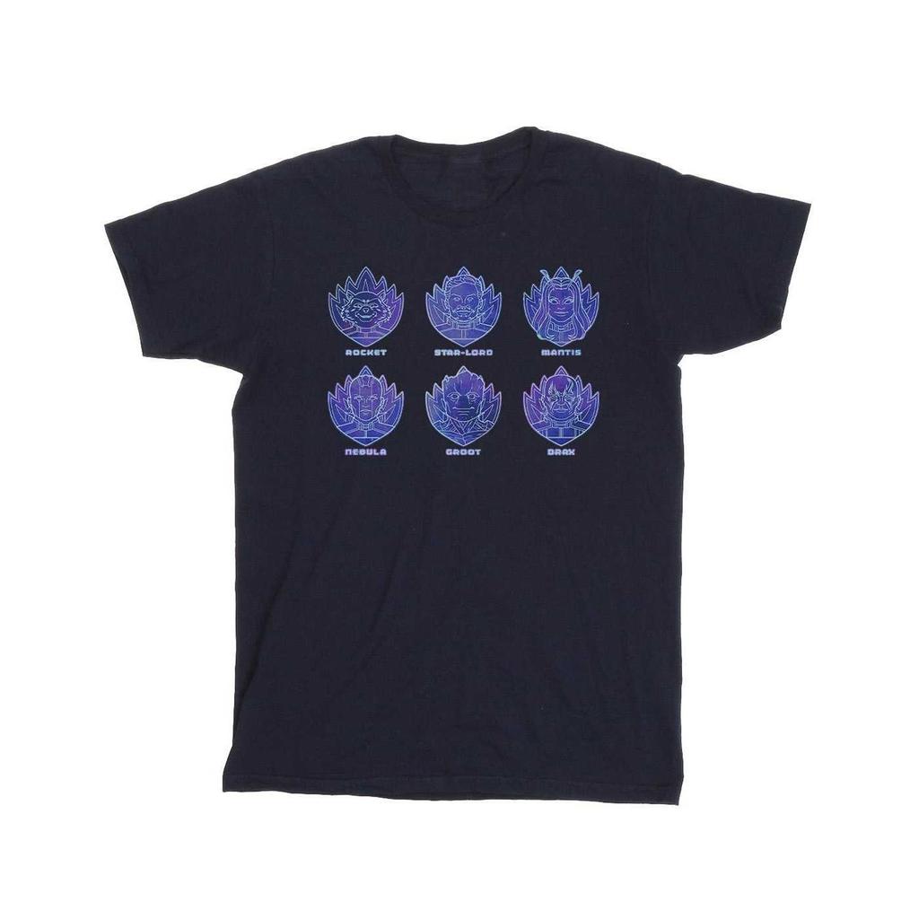 Guardians Of The Galaxy Volume 3 Mens Crew Cotton Badge T-Shirt