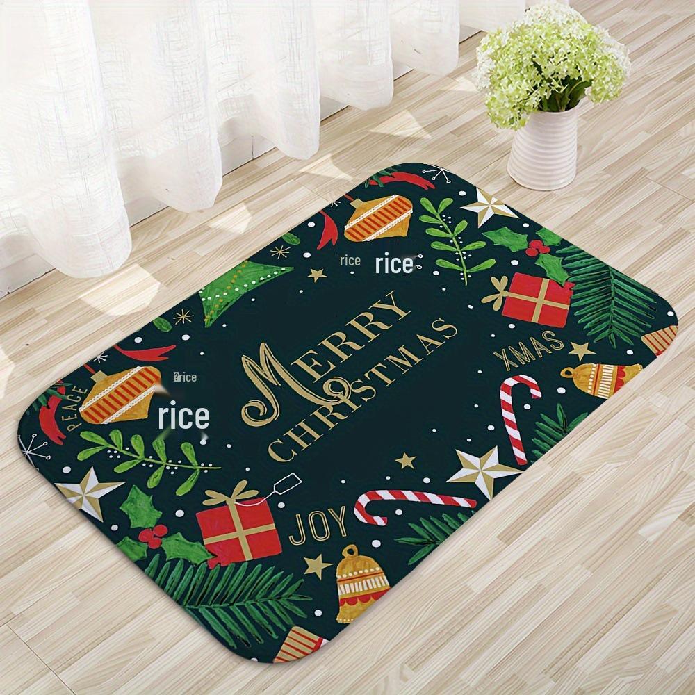 Nordic Christmas Cartoon Luxury Absorbent Holiday Doormat