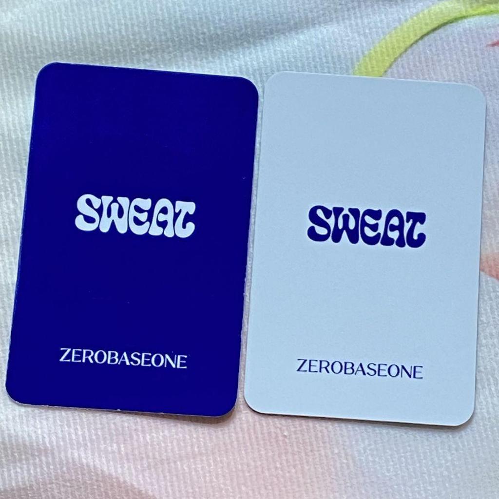 [USED] ZB1 Ricky Sanok Pre-recorded SWEAT Korea Trading Cards (2 Cards)