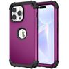 For Iphone 16 15 14 13 12 11 Pro Max Mini XS XR MAX Case Full-Body Cover 3 In 1 Hybrid Hard PC Silicone Heavy Duty Rugged Bumper