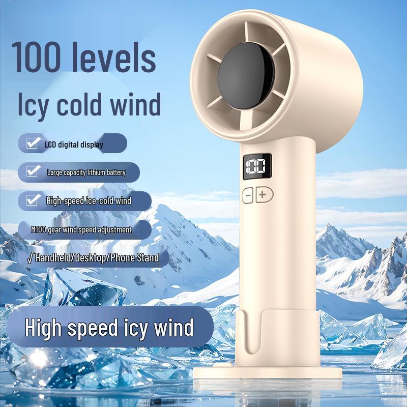 New USB Rechargeable Folding Fan: Long Battery Life, Retractable Design for Indoor/Outdoor Use