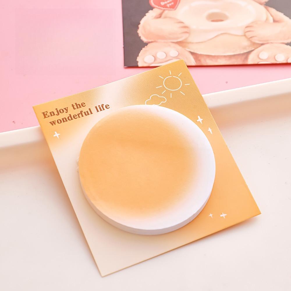 

Flower Heart Butterfly Design Gradient Color Sticky Notes Set, Cute Halo Colored Memo Pads