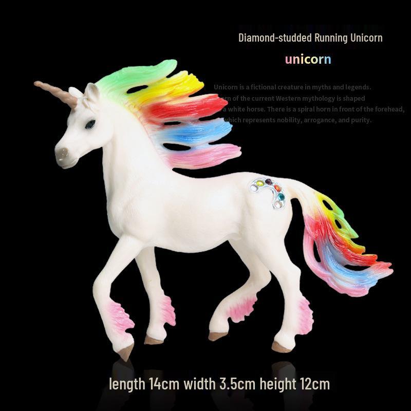 European Mythical Pegasus Unicorn Toy Model: Elf, Mythical Creature, Magic Beast 
